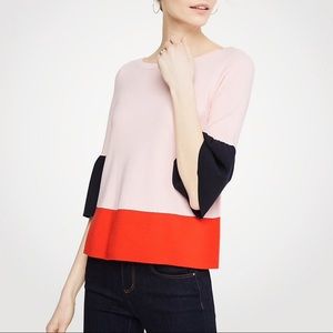 Ann Taylor Color Block Sweater